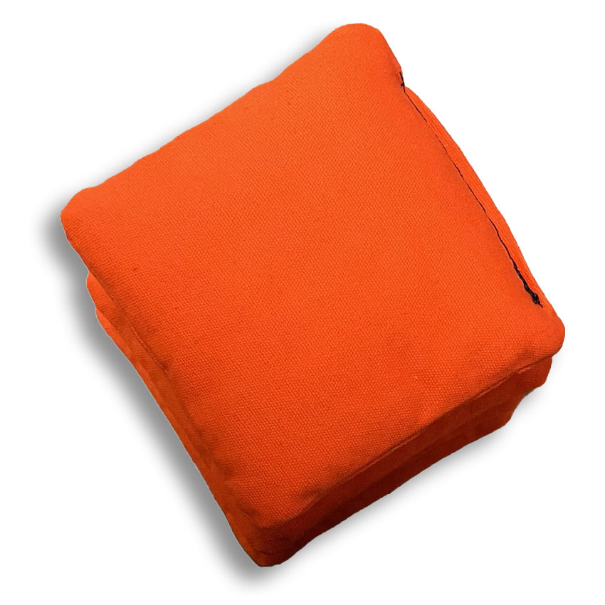 Orange Premium Resin Filled Cornhole Bag