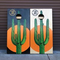 Iconic Arizona Saguaro Sunset Cornhole Boards - Image 4